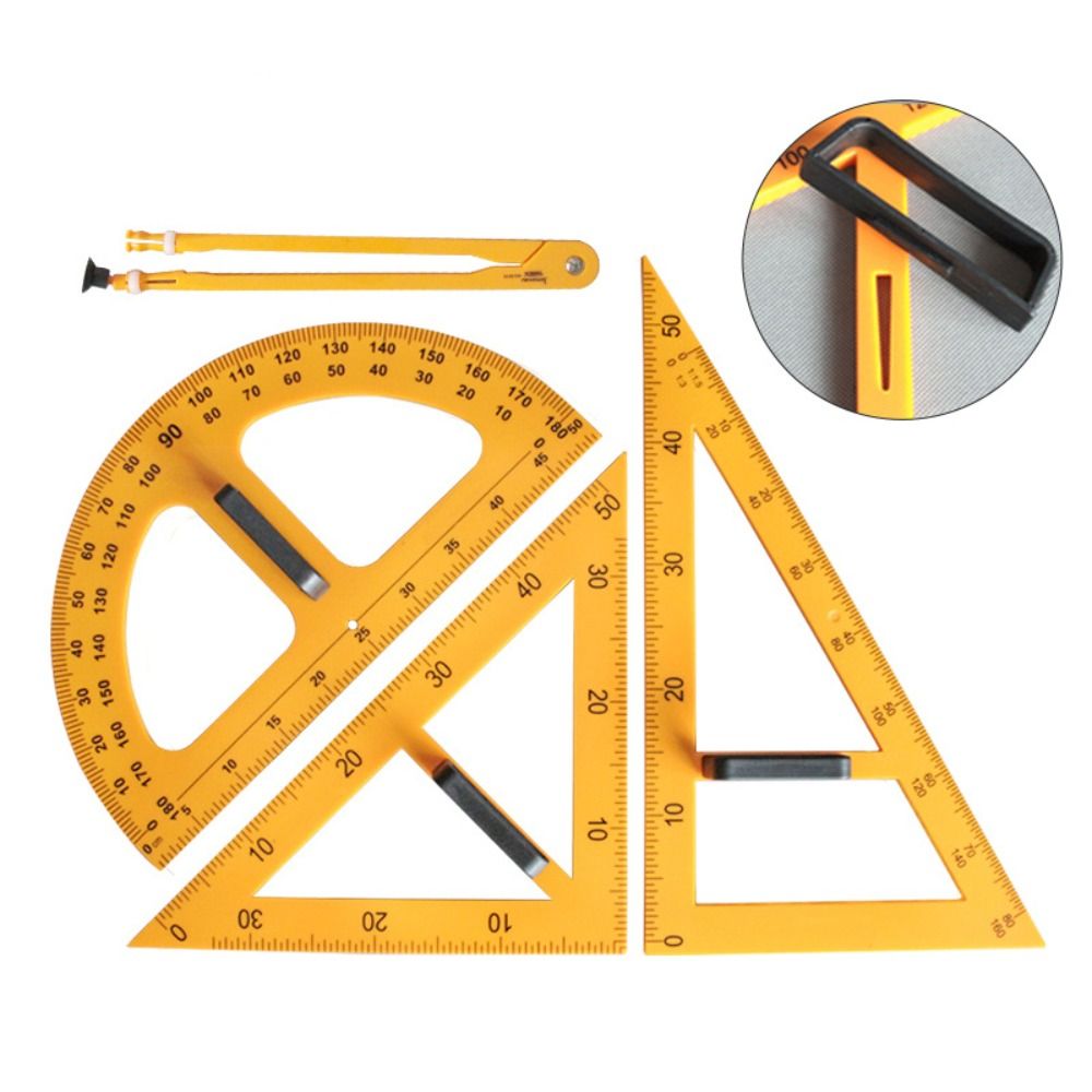 Langlebiges großes Dreieckslin – Math Geometry Set With Compass Bewertung und Preis